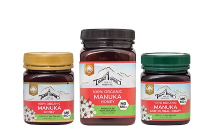 Organic manuka honey collection