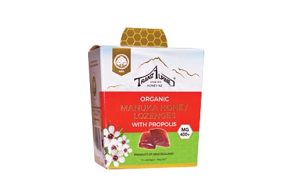 Organic manuka lozenges with propolis