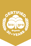 BioGro certified organic