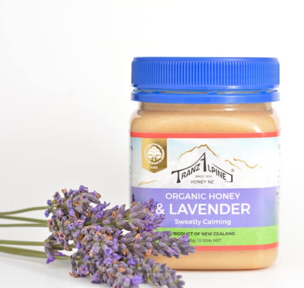 Organic honey and lavender