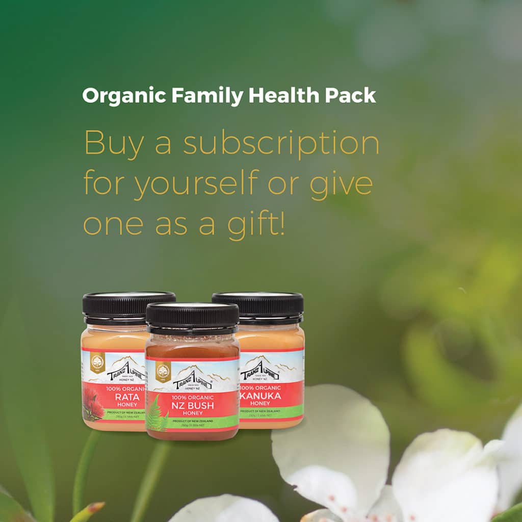 Organic honey subscription