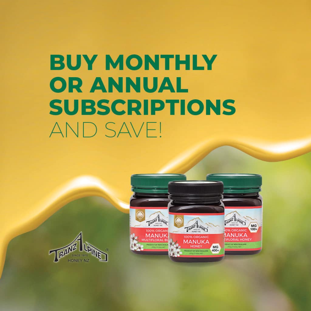 Organic honey subscriptions