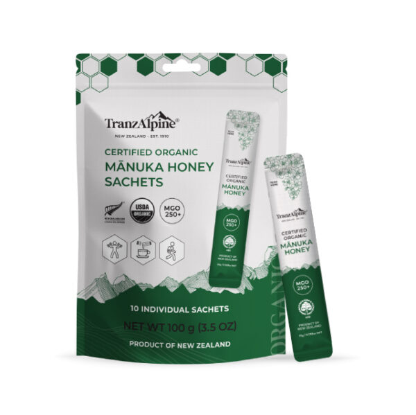 Organic Mānuka Honey Sachets MGO250+