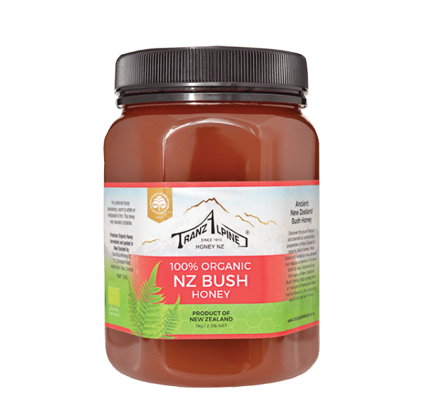Organic NZ Bush honey high in antioxidants