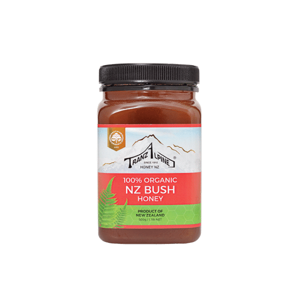 Organic NZ Bush honey high in antioxidants