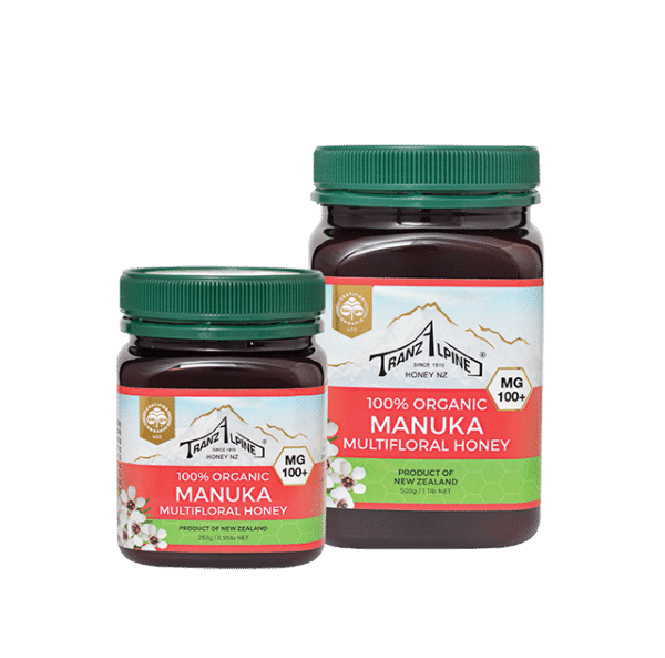 Organic Manuka honey MGO100+ from New Zealand