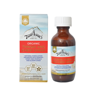 Organic certified Propolis throat and chest syrup