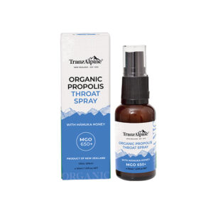 Organic Propolis and Mānuka Honey Throat Spray MGO650+