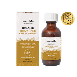 Organic Mānuka Throat and Chest Syrup MGO650+