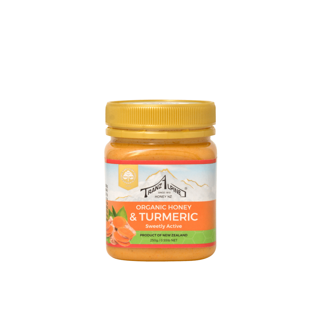 Organic honey with turmeric